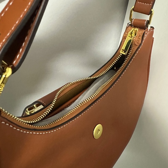 Brown shoulder bag / Cartera Cafe - Picture 3 of 4